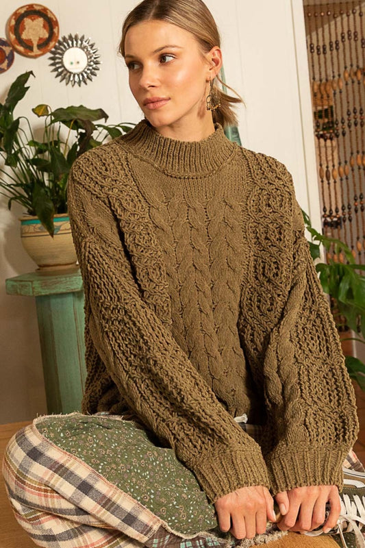 Elowyn Cable Knit Sweater