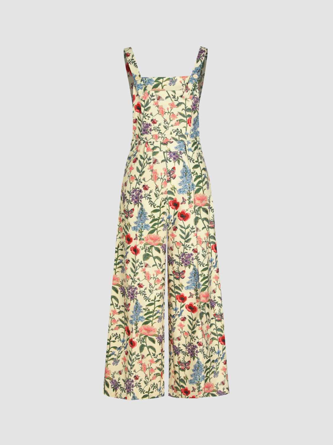 Flora Wildflower Wide-Leg Overalls