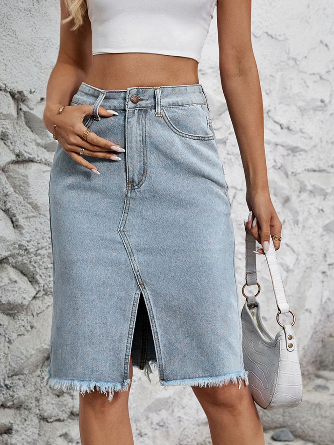 River Denim Skirt