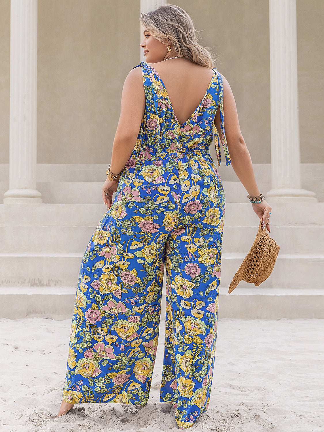 Aria Printed Wide-Leg Jumpsuit