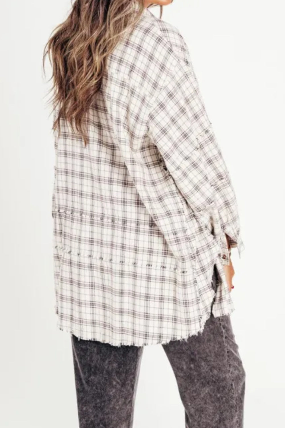 Tamsin Exposed Seam Plaid Shirt