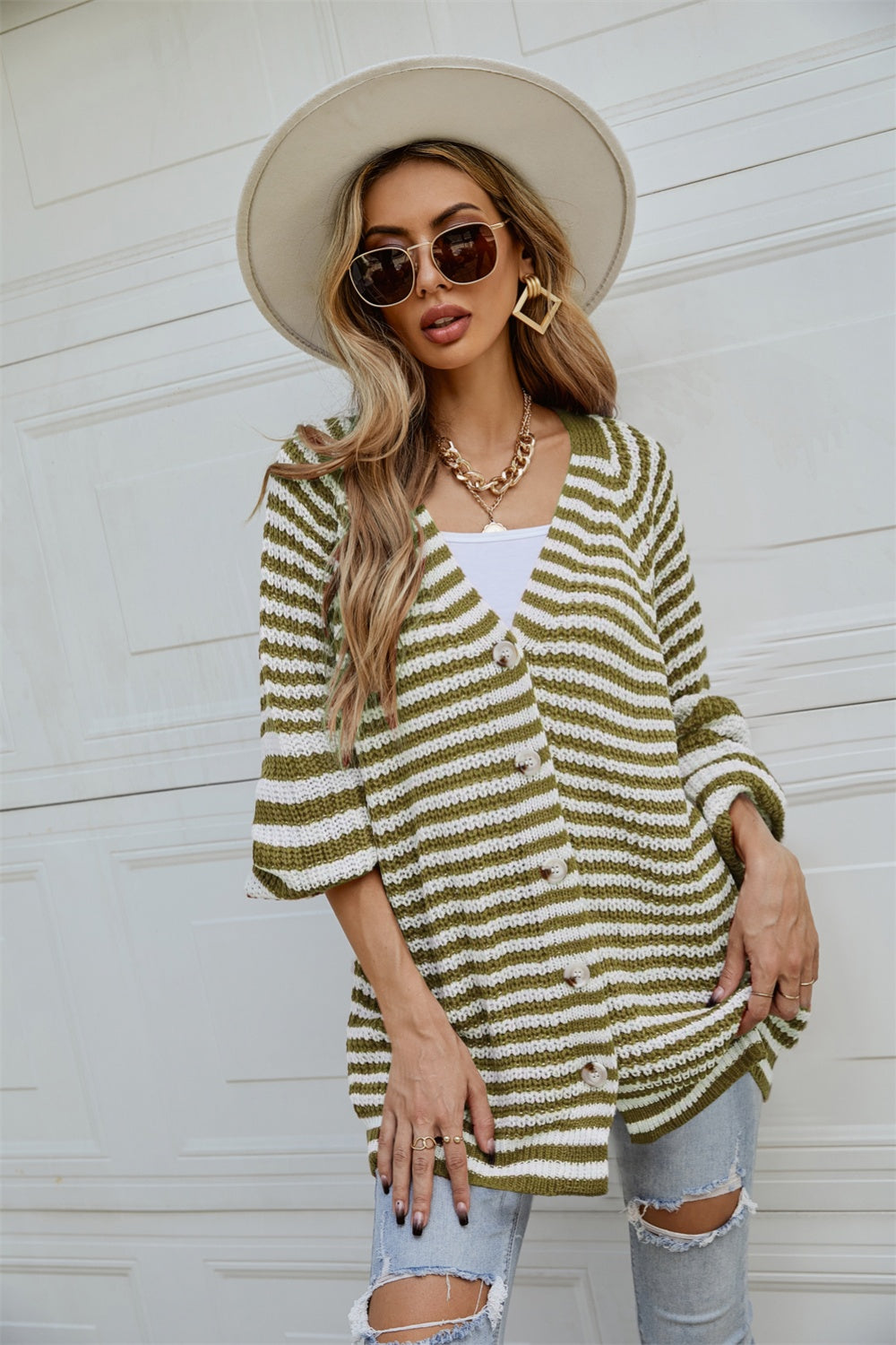 Celine Striped Cardigan