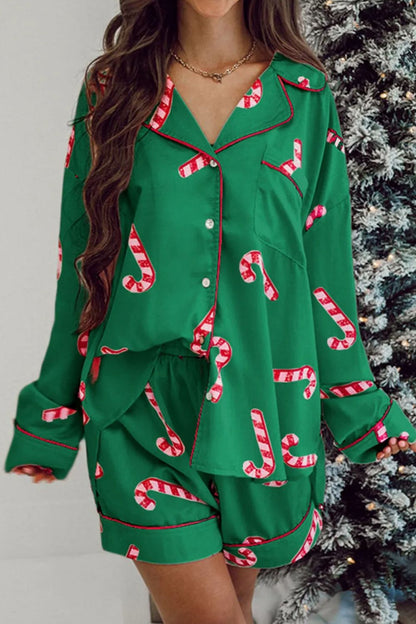 Peppermint Candy Cane Lounge Set