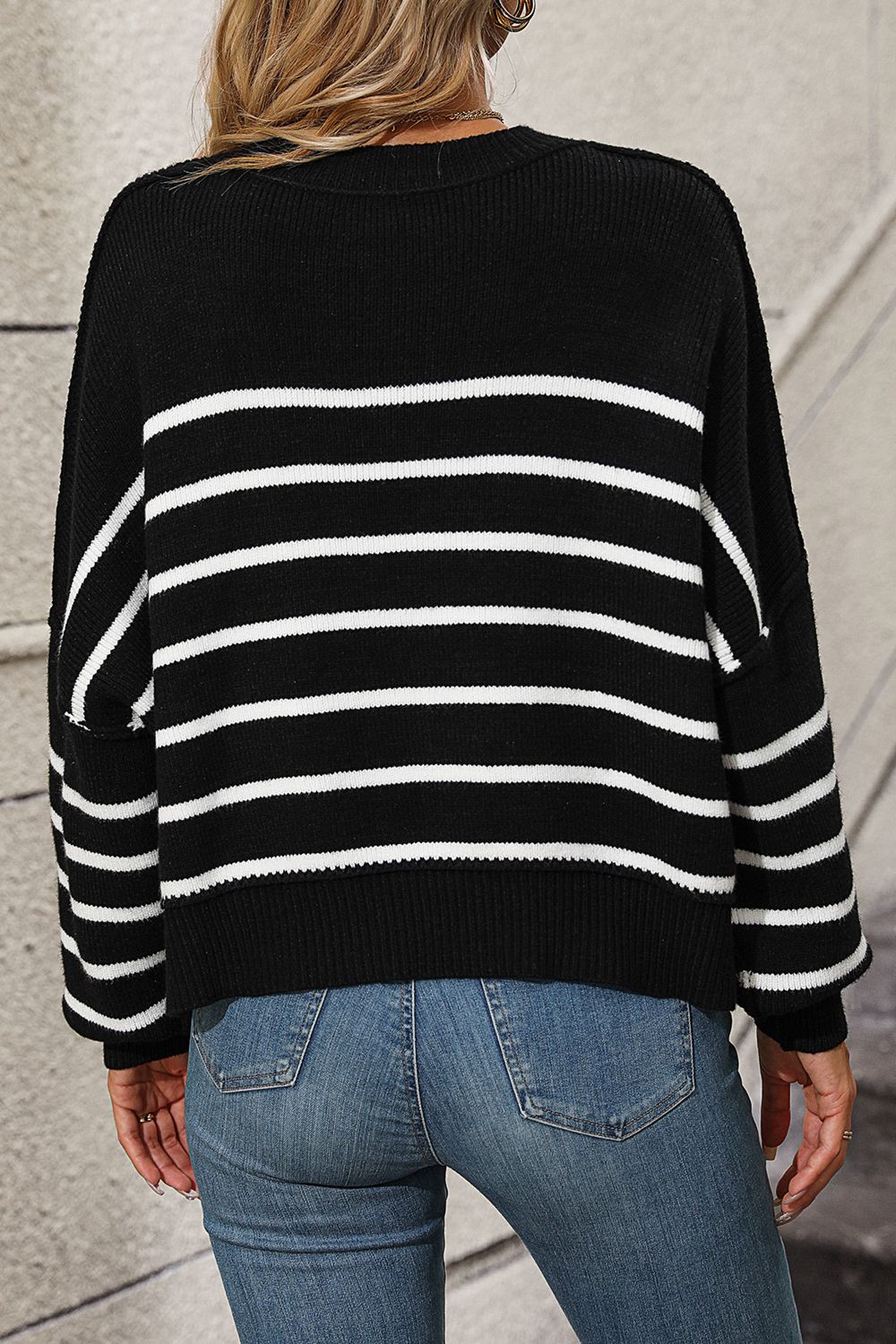 Maribel Striped Pullover Sweater