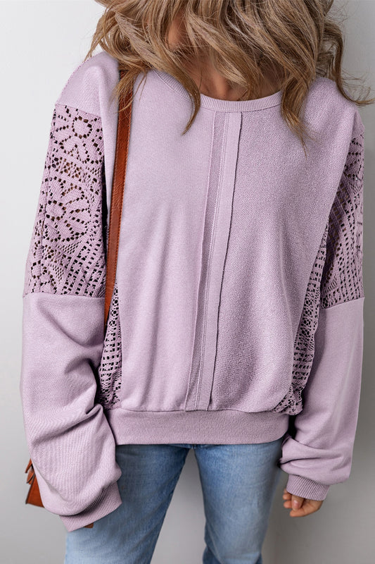 Lilia Crochet Sweatshirt