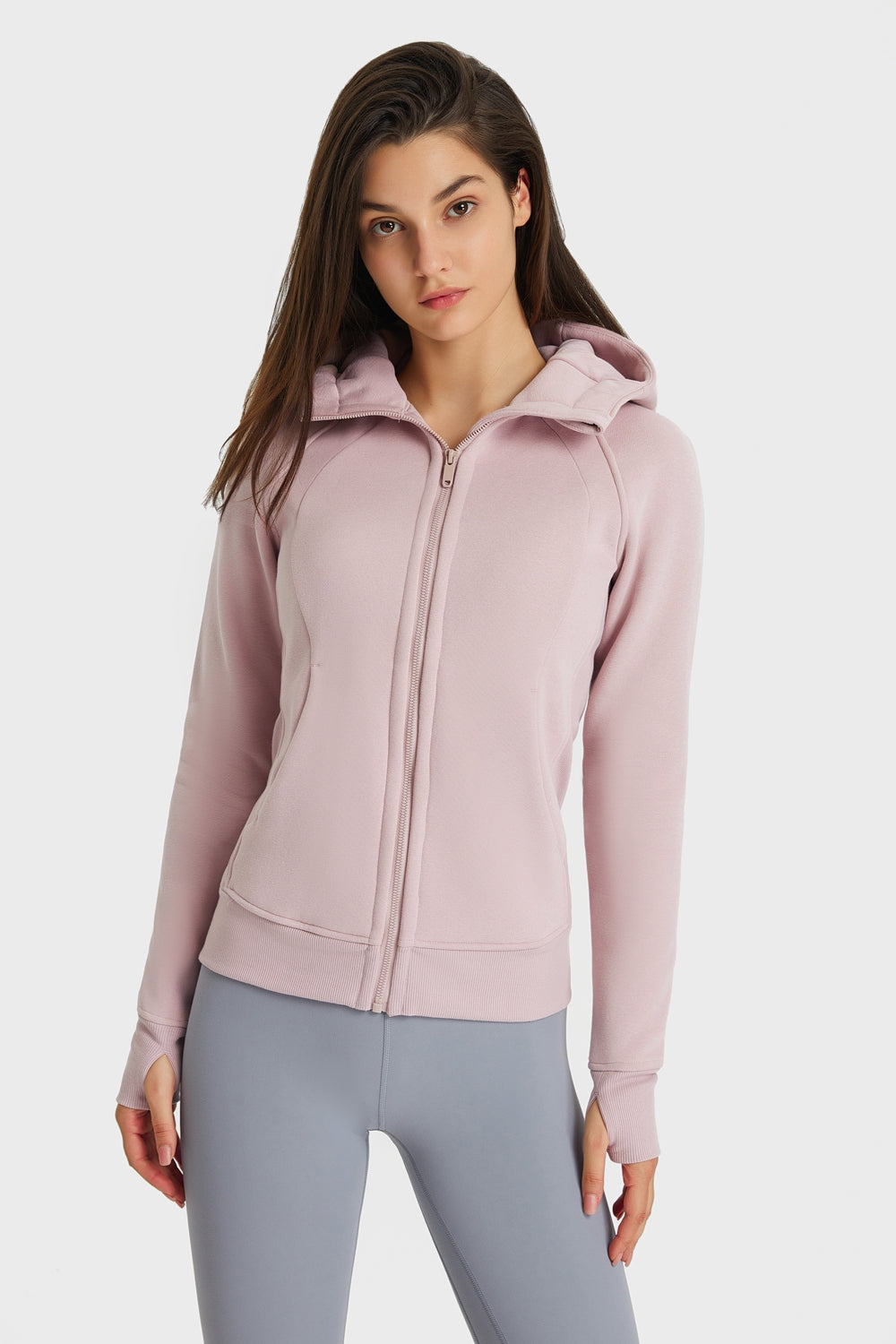 Elara Zip-Up Seam Detail Sports Jacket