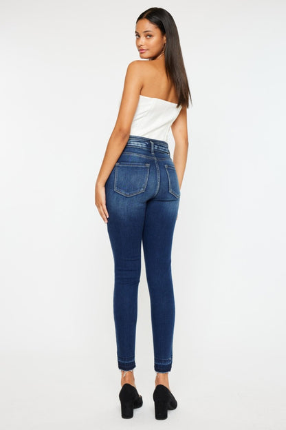 Kara High-Rise Ankle Skinny Jeans