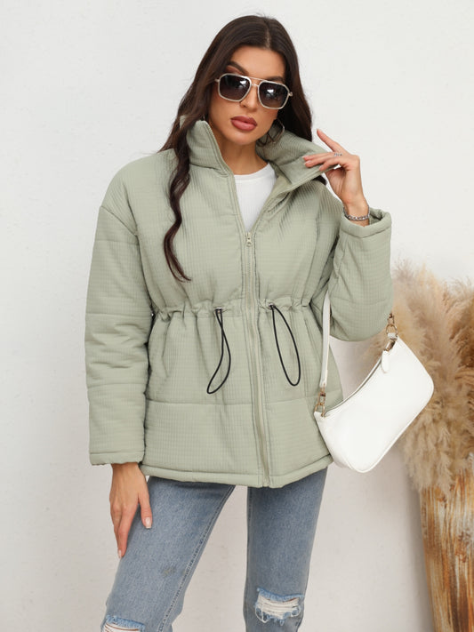 Aster Drawstring Waist Puffer Jacket