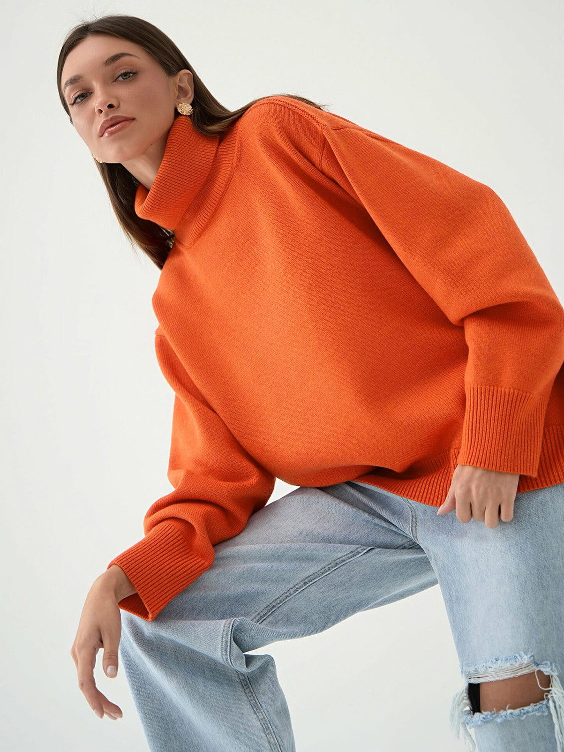 Elara Relaxed Turtleneck Sweater