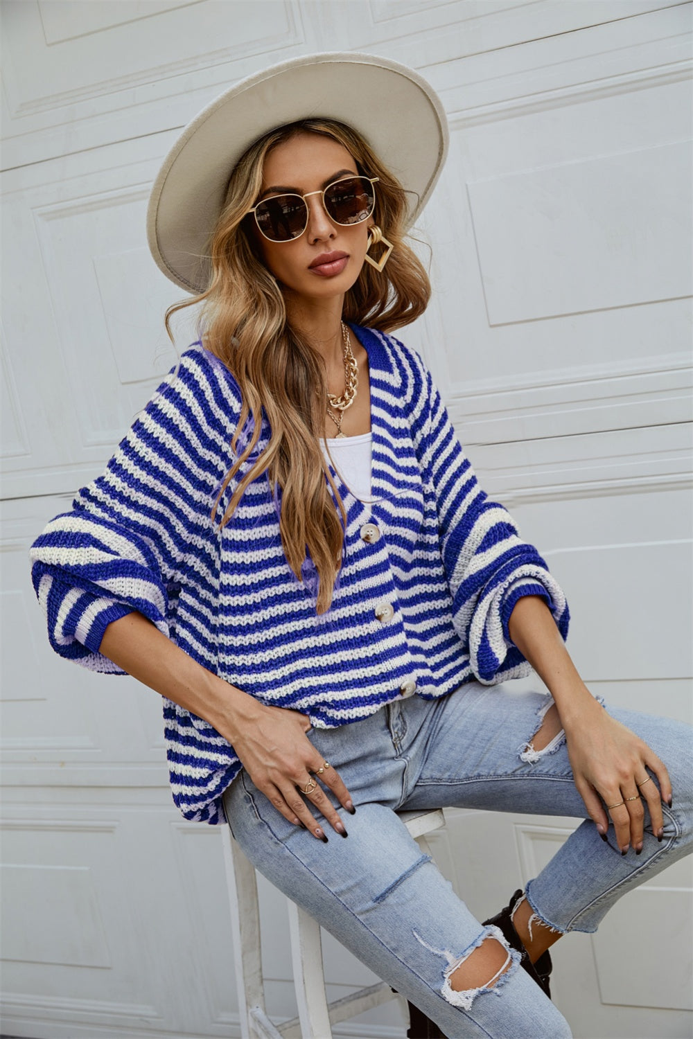 Celine Striped Cardigan