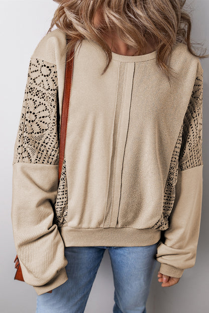 Lilia Crochet Sweatshirt