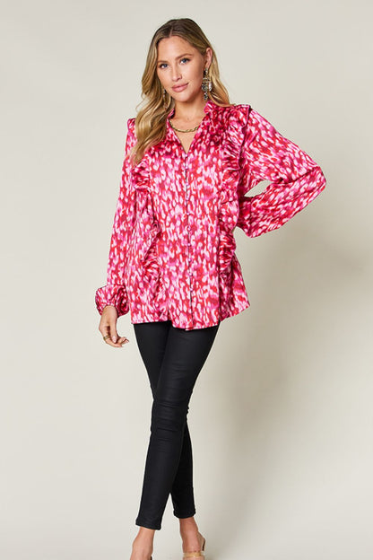 Liana Ruffle Trim Shirt