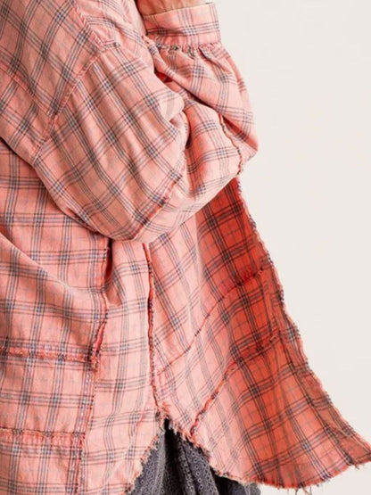 Tamsin Exposed Seam Plaid Shirt