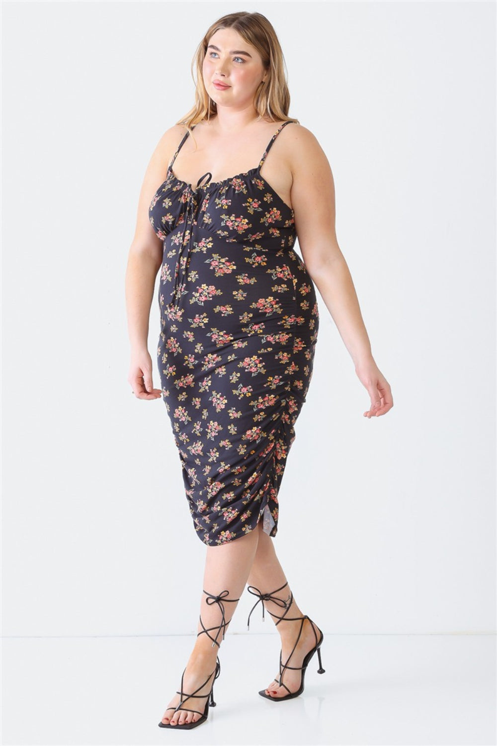 Dahlia Ruched Floral Dress