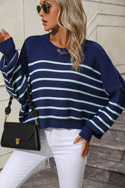 Delphine Striped Pullover Sweater