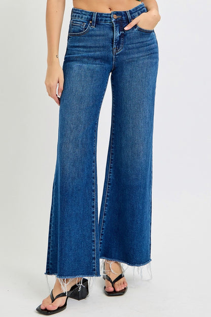 Odessa High Rise Wide Leg Jeans by RISEN