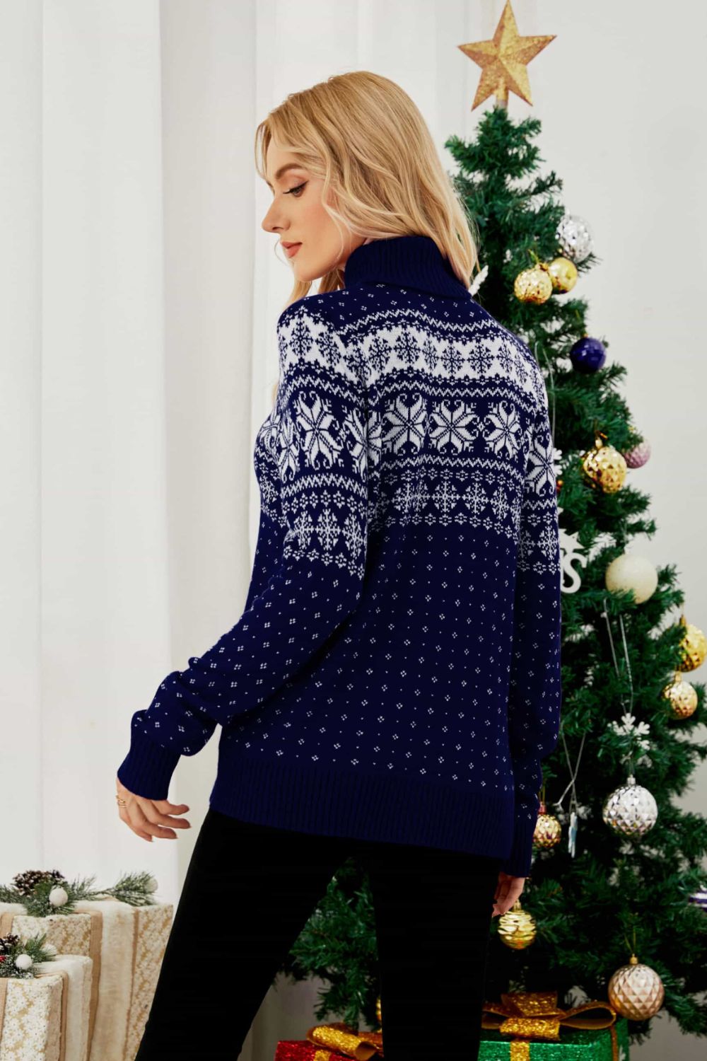 Asteria Fair Isle Turtleneck Sweater