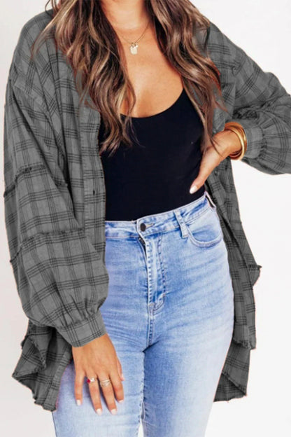 Tamsin Exposed Seam Plaid Shirt