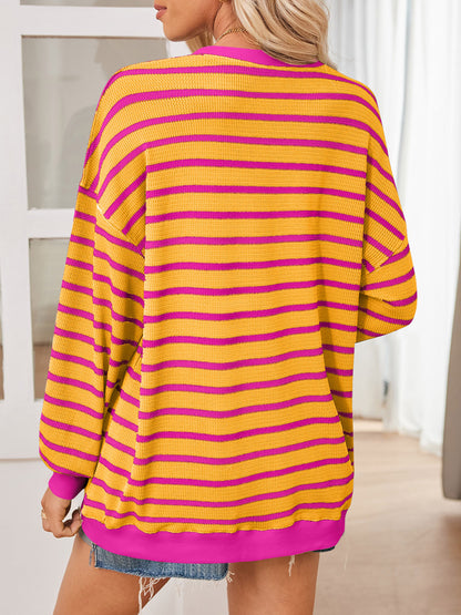 Mira Striped Contrast Sweatshirt