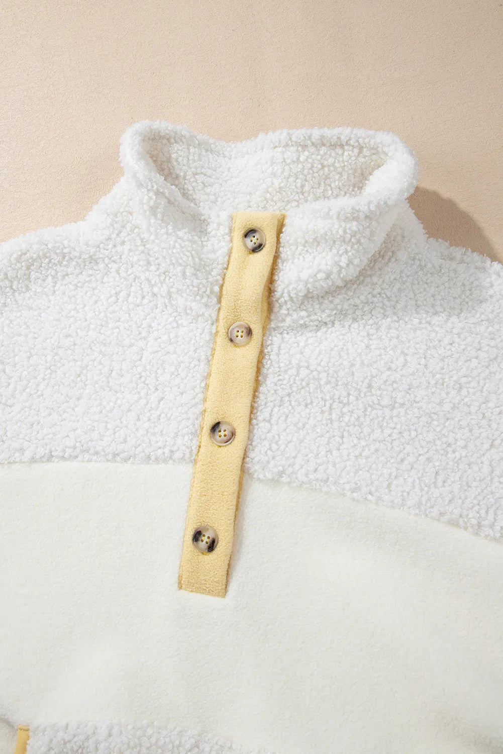 Aurora Mock Neck Sherpa Sweatshirt