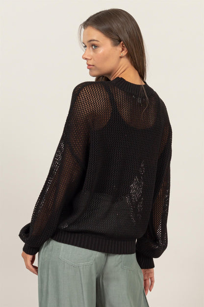 Stella Openwork Knit Sweater