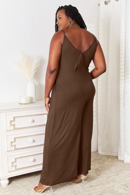 Soraya Tied Back Wide-Leg Jumpsuit