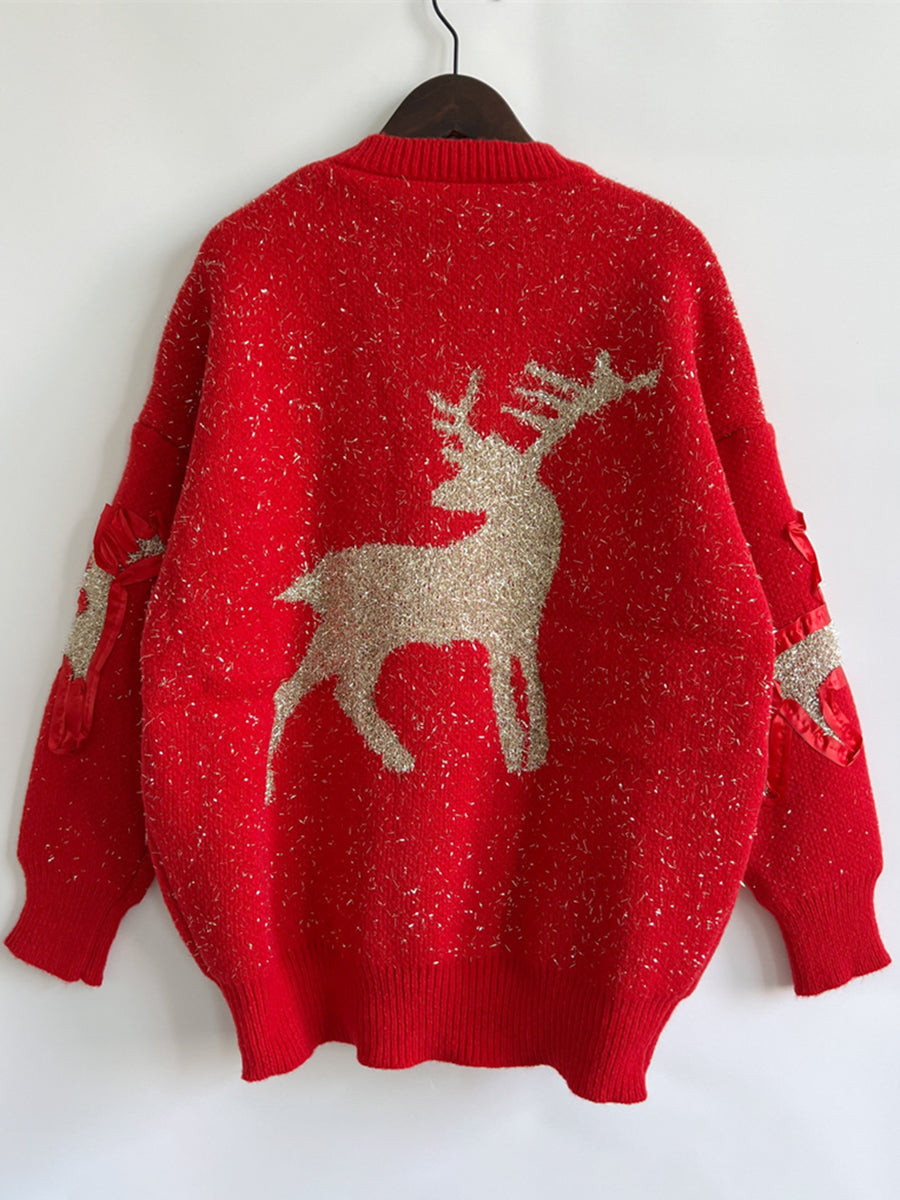 Starlit Reindeer Sweater