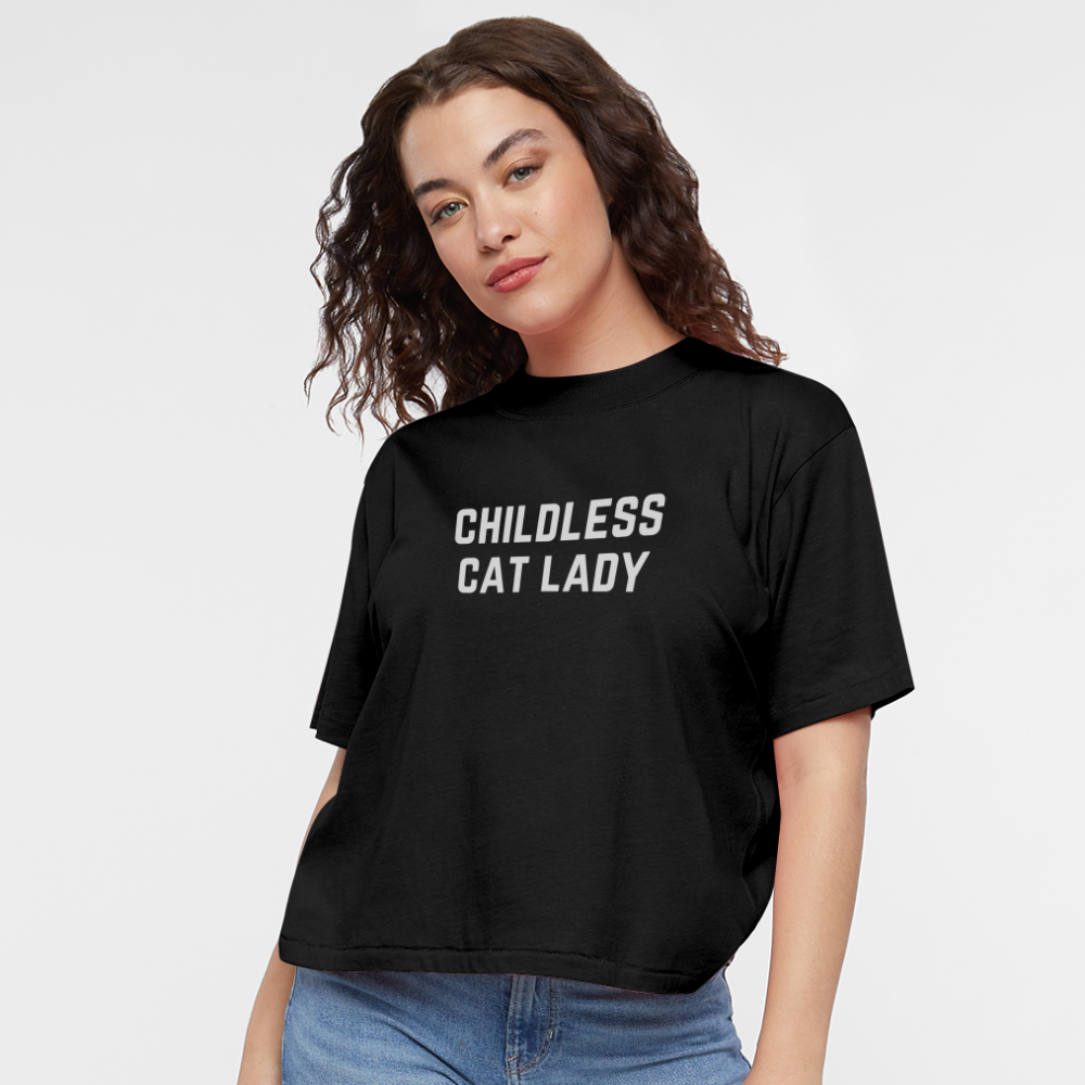 Childless Cat Lady Tee - black