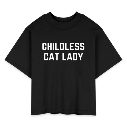 Childless Cat Lady Tee - black