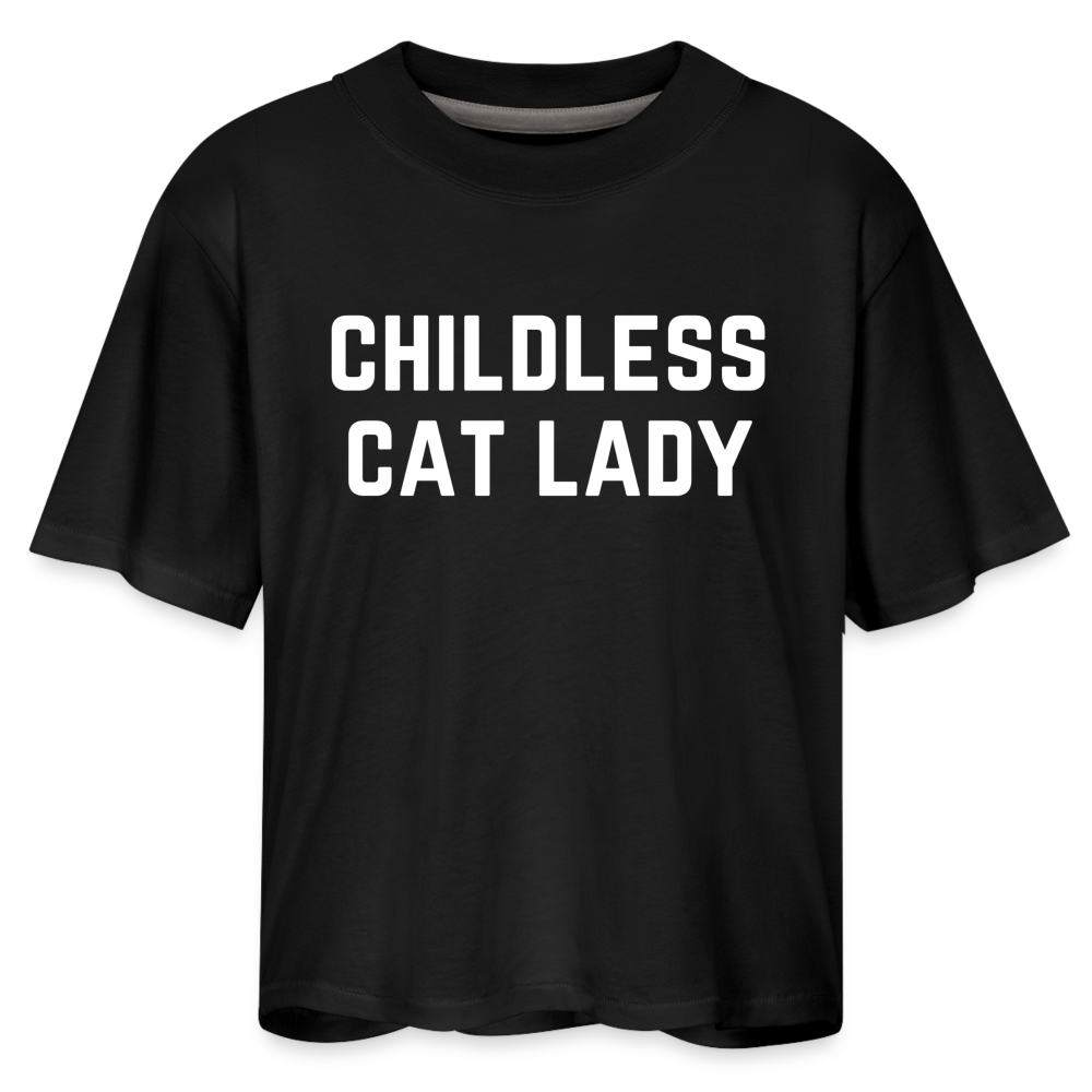 Childless Cat Lady Tee - black