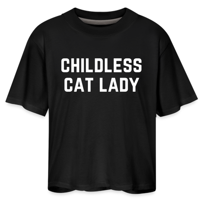 Childless Cat Lady Tee - black