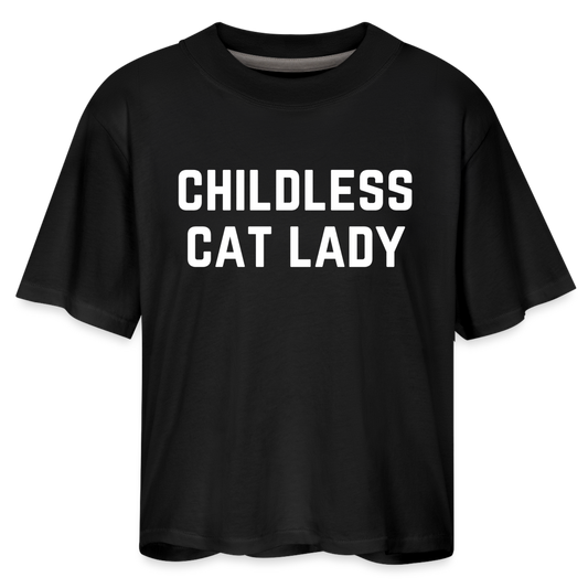 Childless Cat Lady Tee - black