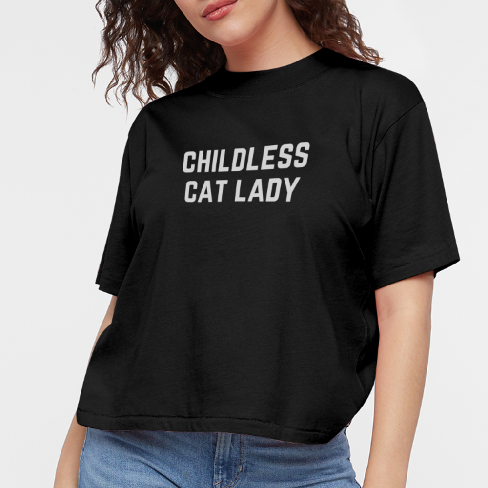 Childless Cat Lady Tee - black