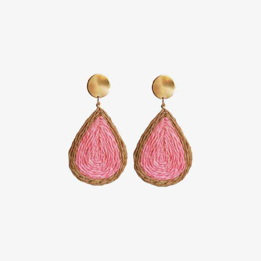 Cala Raffia Teardrop Earrings