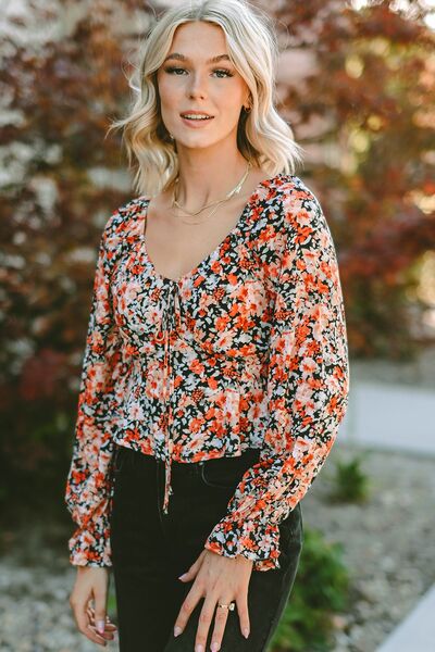 Lily Floral Peplum Blouse