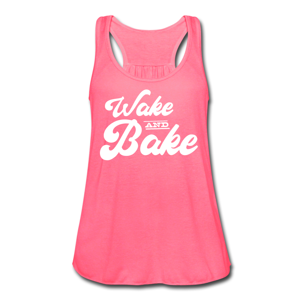 Wake and Bake Tank - neon pink